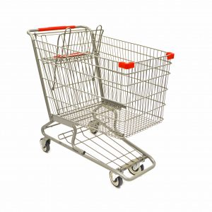 shopping cart wheel lock