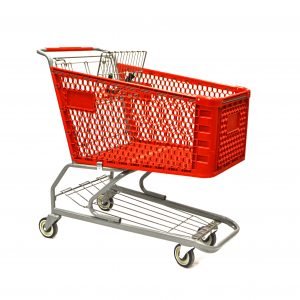 Plastic shopping carts for Canadian retailers