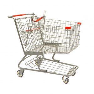 Chariots de magasinage durables avec roues pour une expérience d'achat fluide
